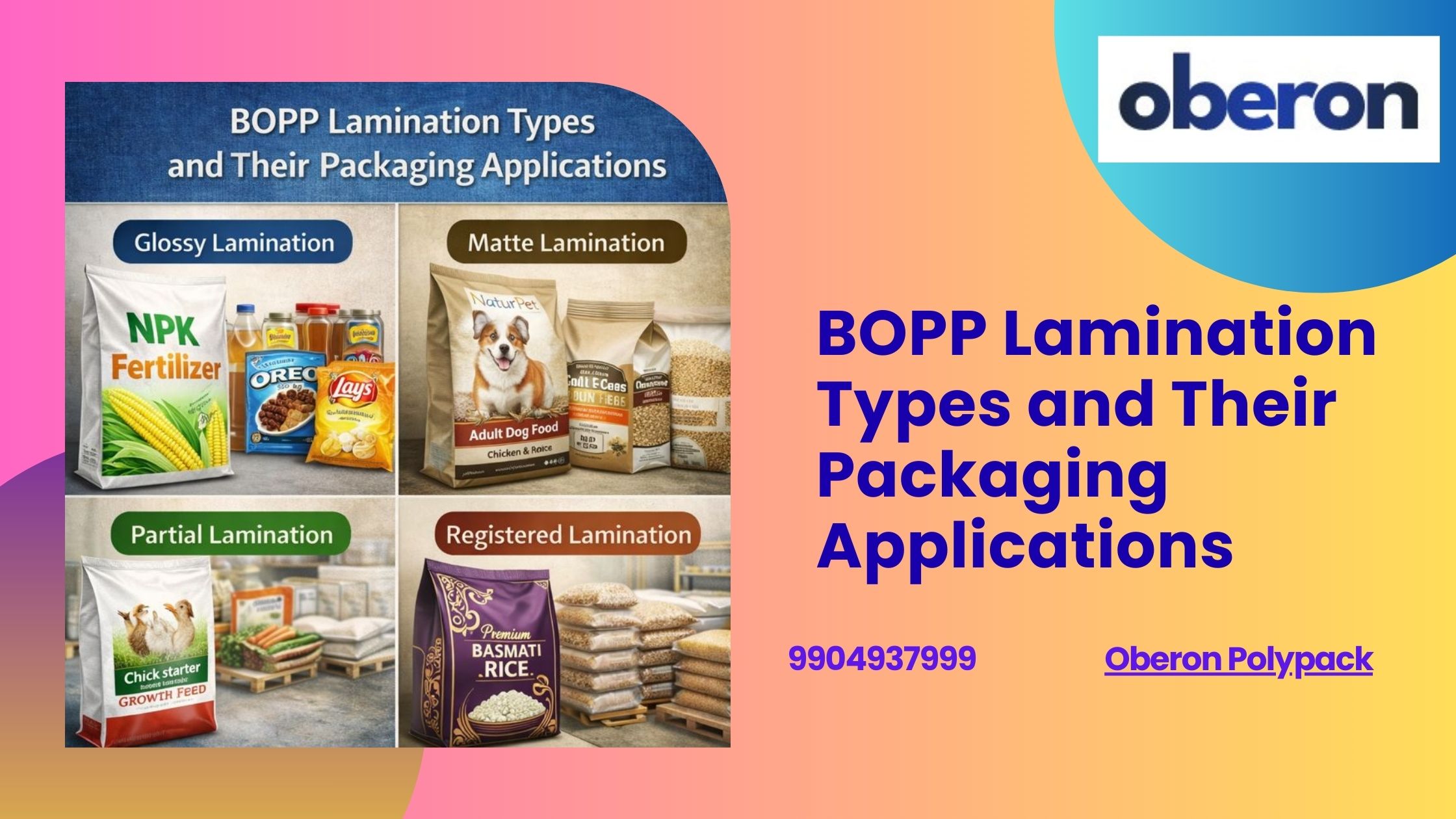 BOPP Lamination Types and Their Packaging Applications